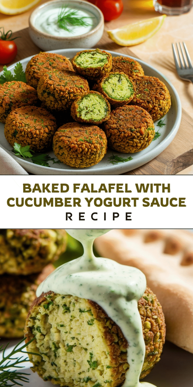 The Best Baked Falafel Recipe – Crispy Outside, Soft Inside!