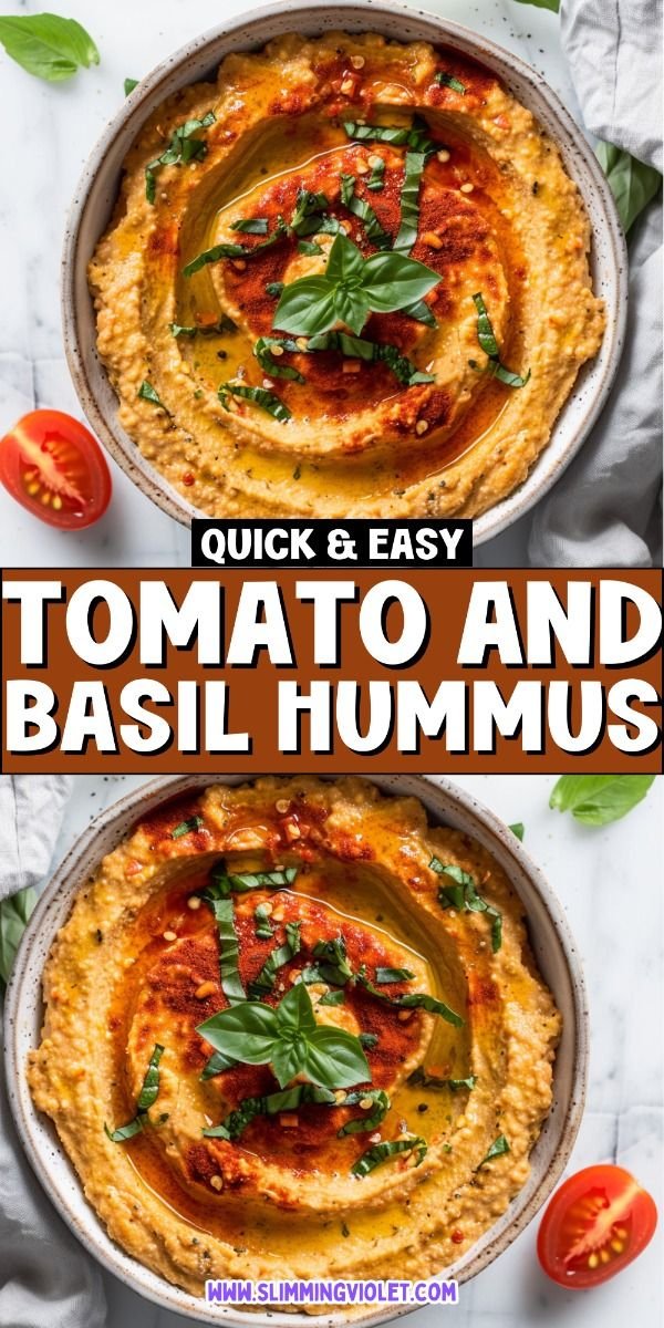 Tomato And Basil Hummus