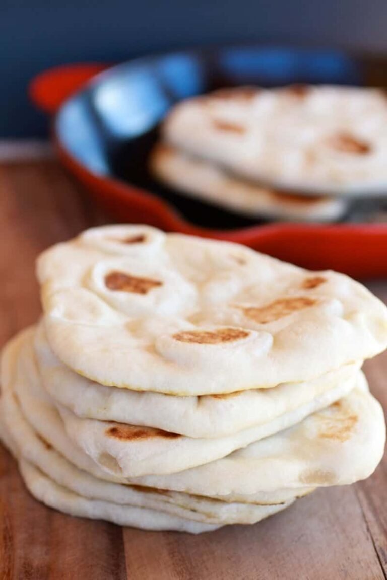 Traditional Greek Pita Bread.