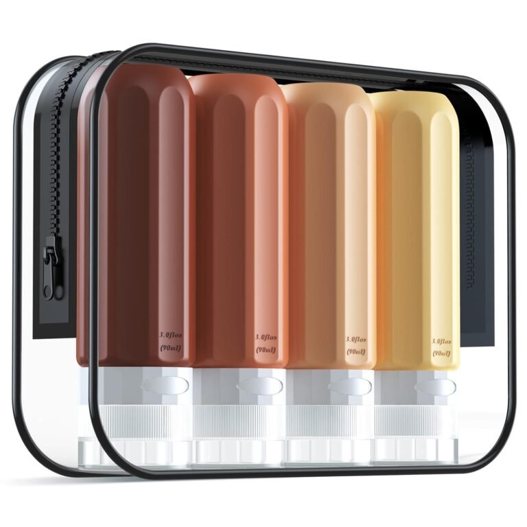 Reusable silicone travel bottles