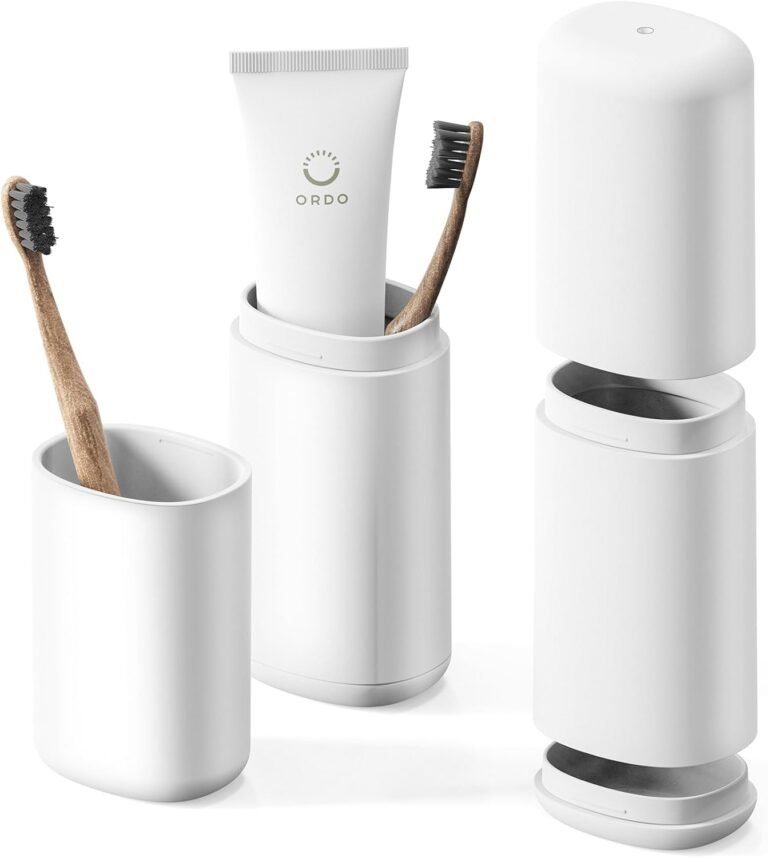 Portable toothbrush and case