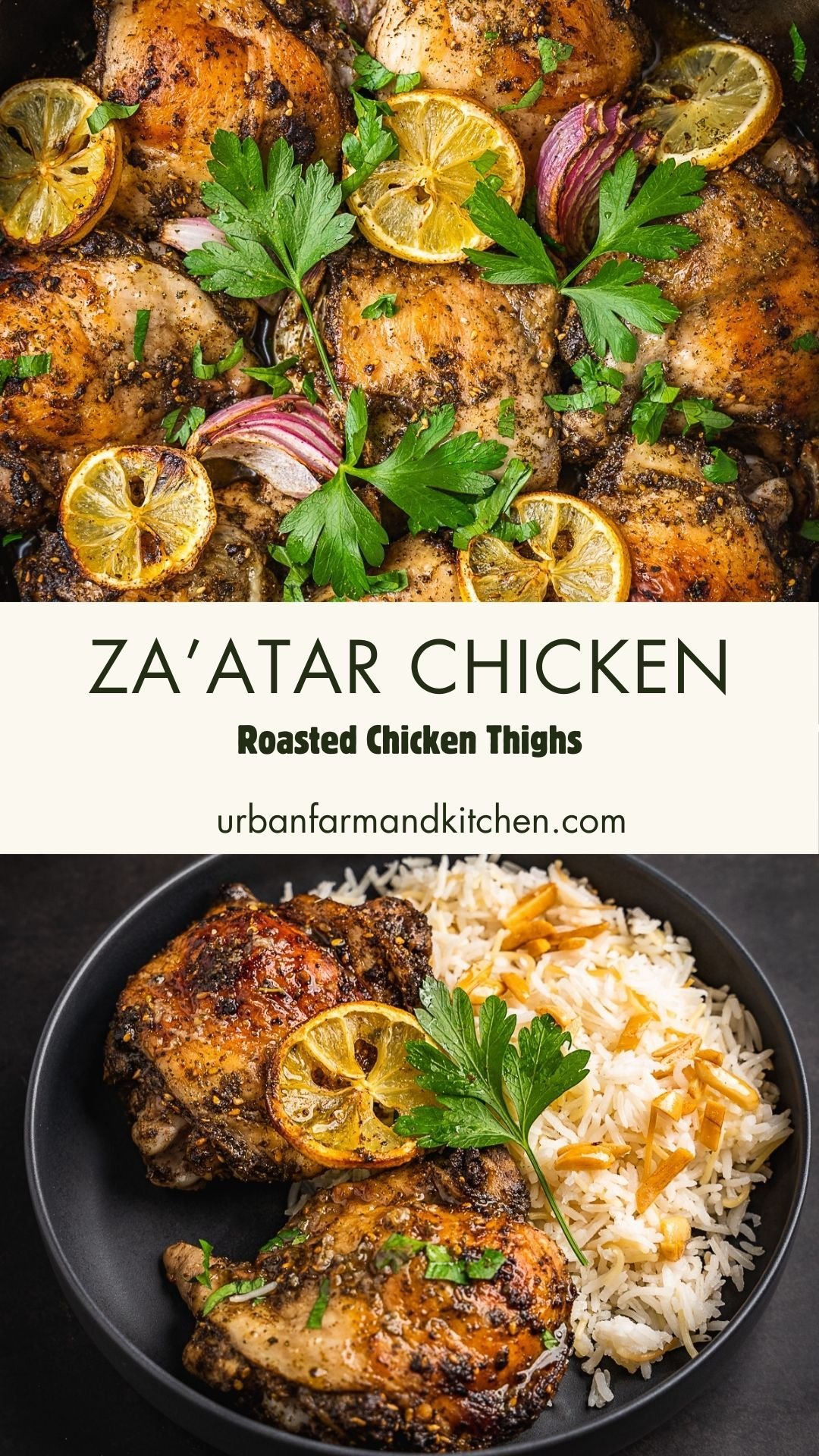 Za'atar Chicken - Roasted Chicken Thighs