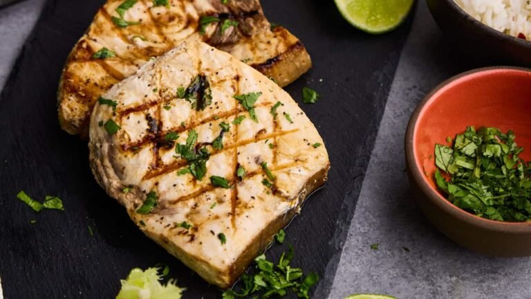 cilantro lime grilled swordfish