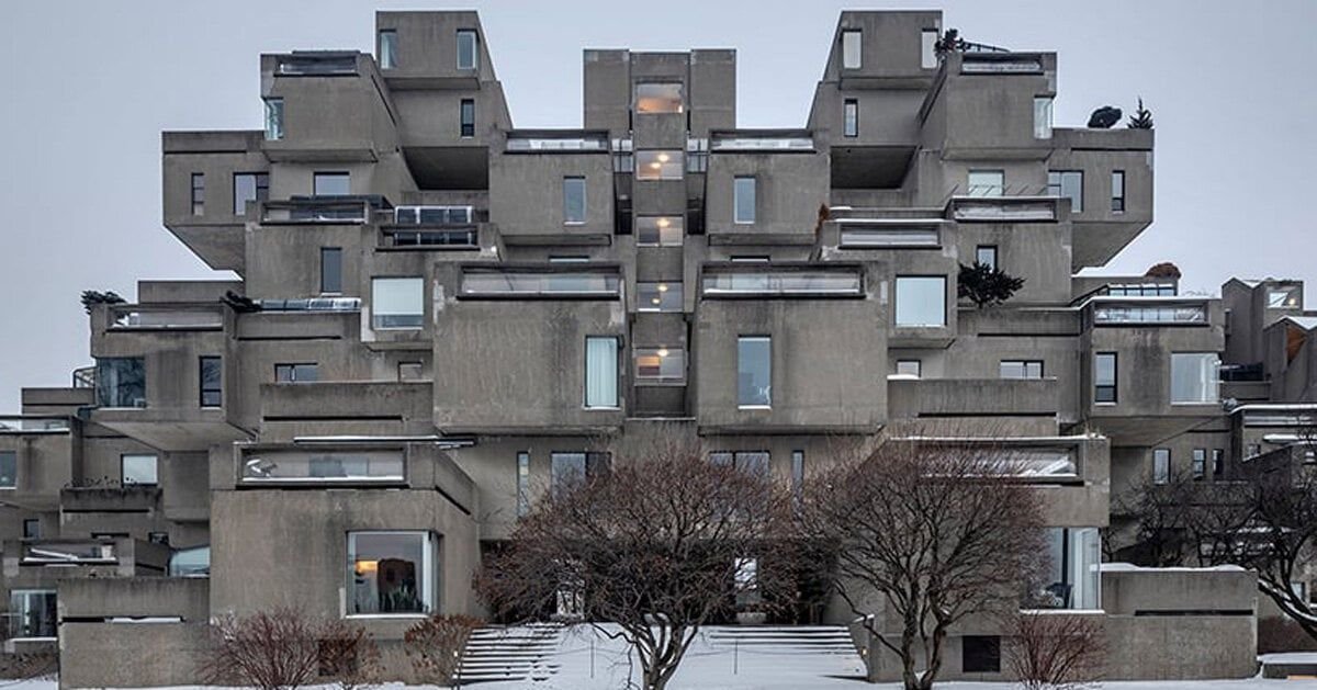 roberto conte photographs moshe safdie's iconic habitat 67 in the icy canadian winter