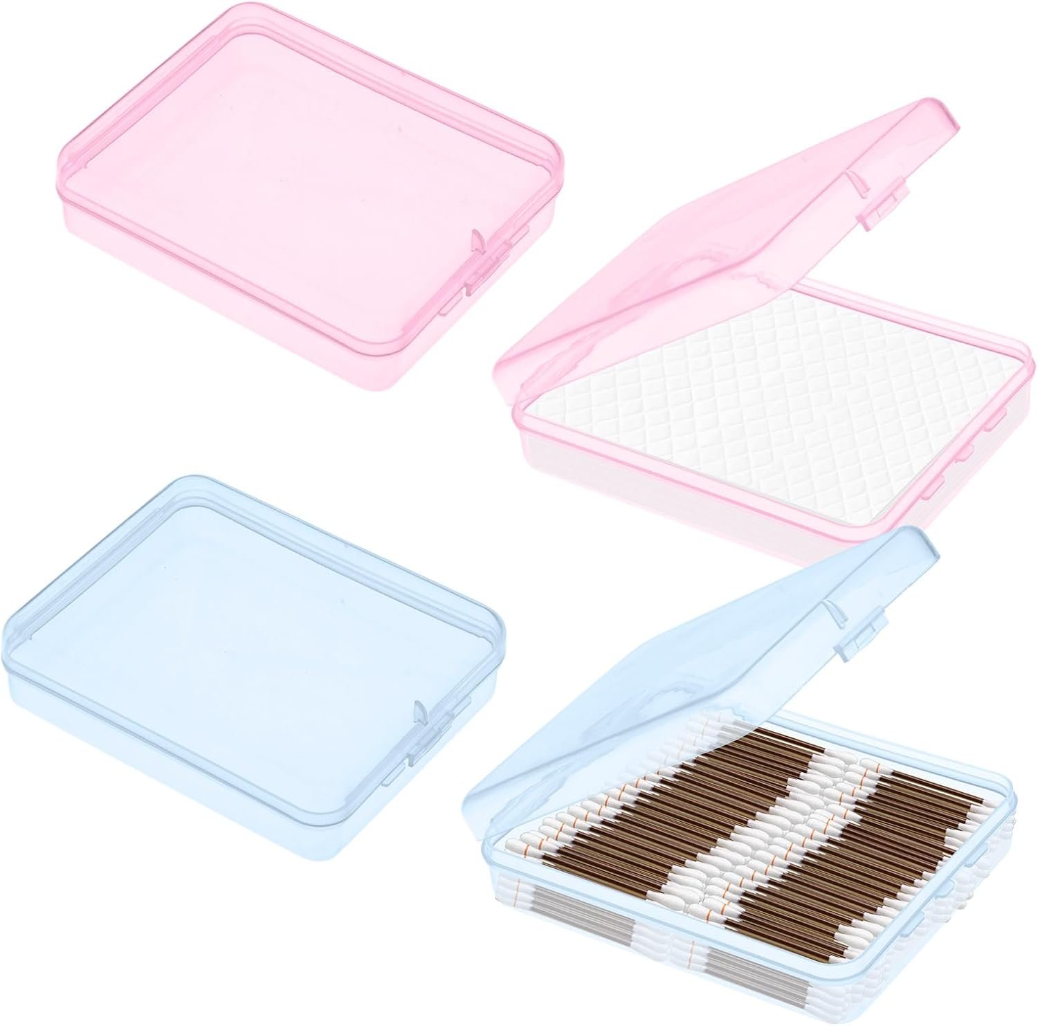 Cotton swabs and pads travel pack