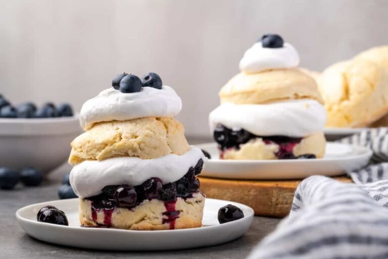 Blueberry Shortcake (Easy Summer Dessert!)