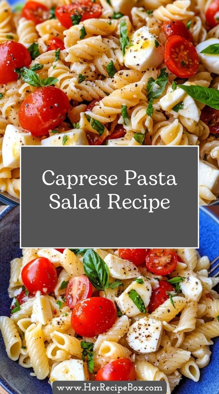 Caprese Pasta Salad: Fresh, Flavorful & Perfect for Summer!