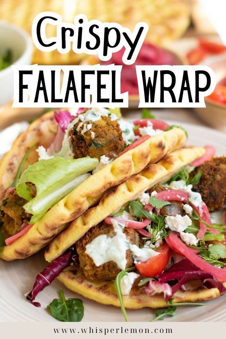Crispy Falafel Pita with Creamy Tzatziki