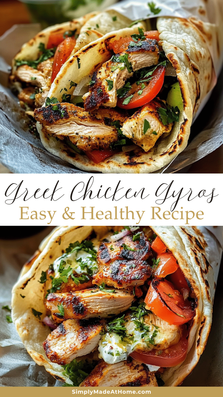 Delicious Greek Chicken Gyros Recipe: Easy & Authentic