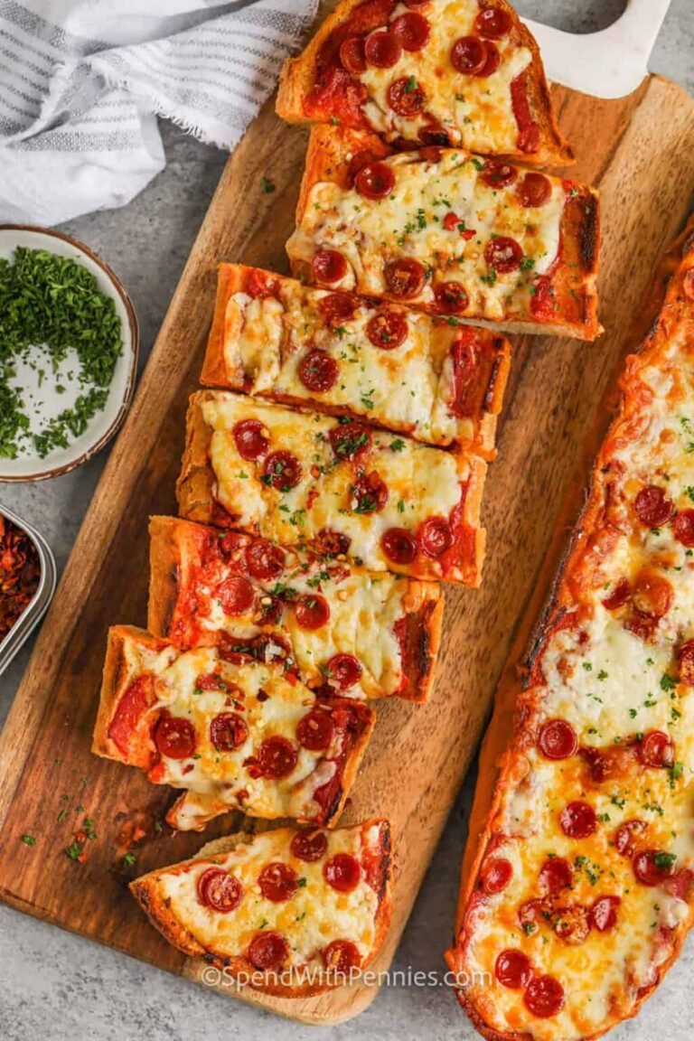 sliced French Bread Pizza