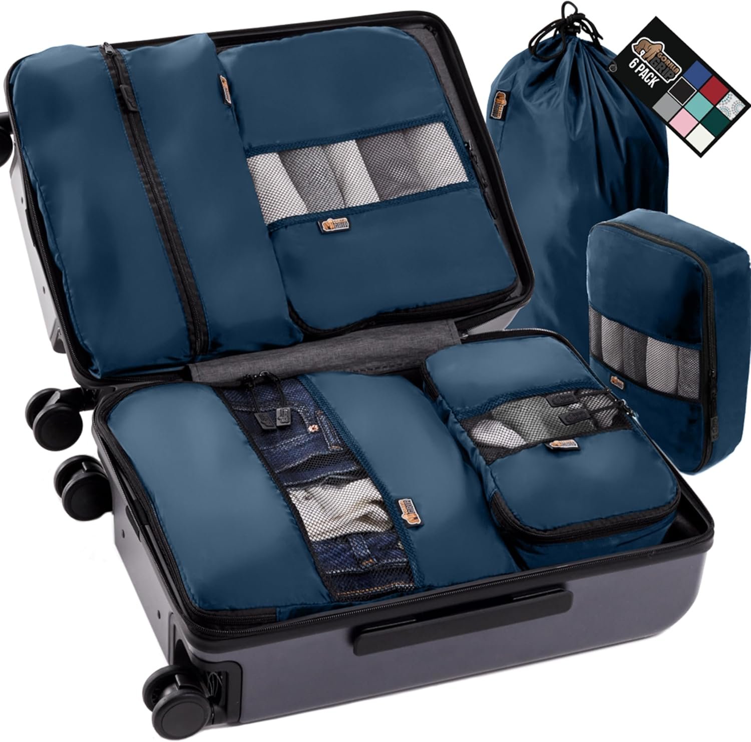 Luggage organizer packing cubes