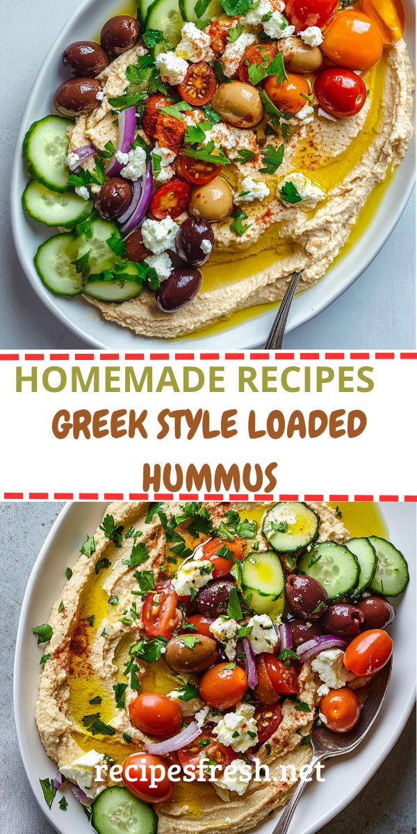 Greek Style Loaded Hummus