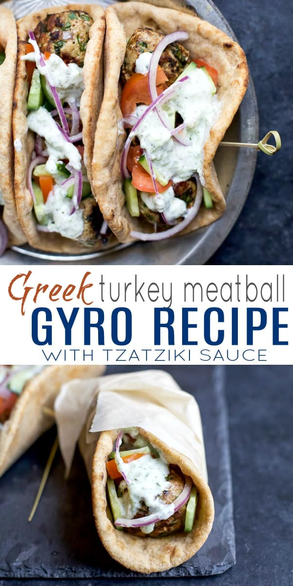 Greek Turkey Meatball Gyros - Ready in 30 Minutes!