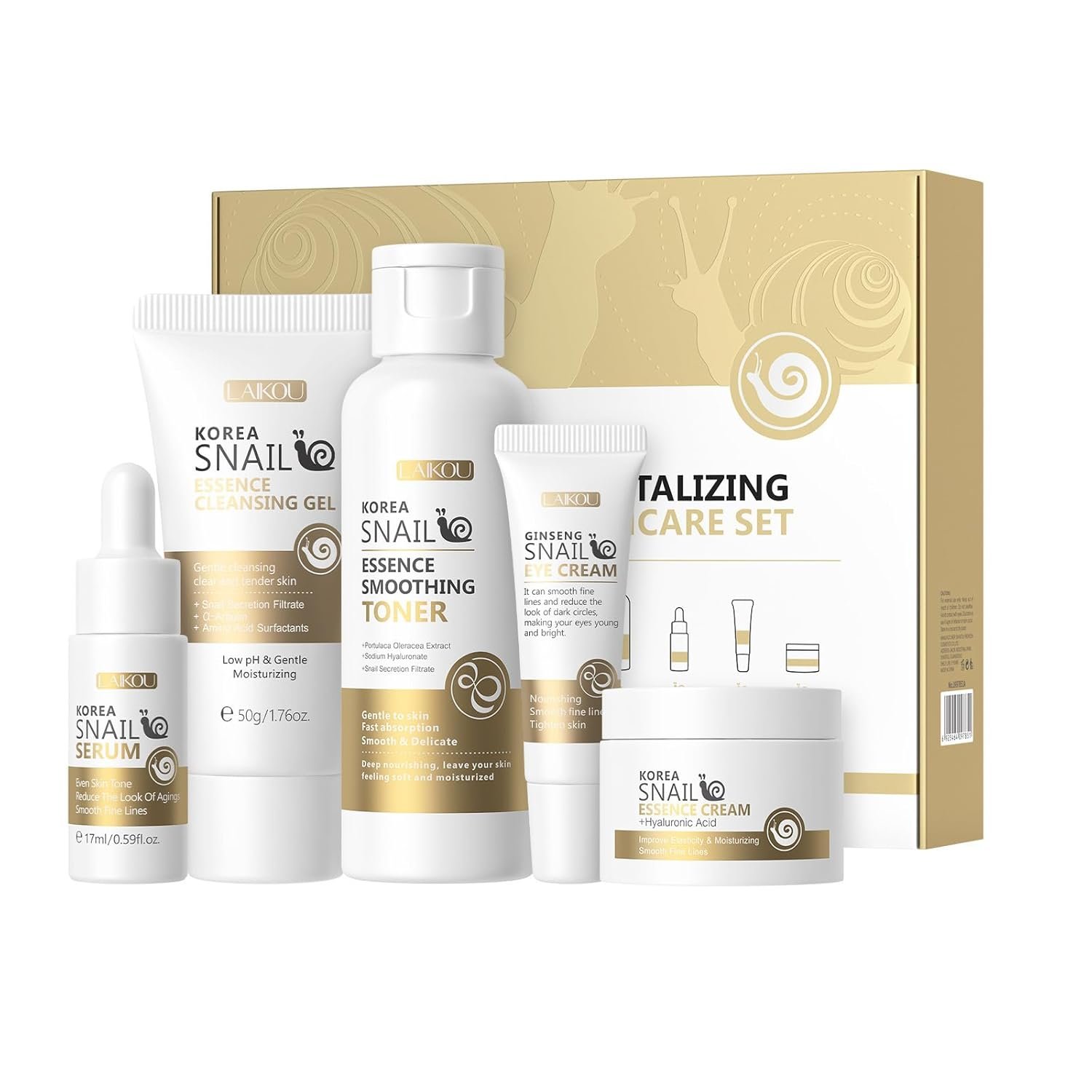 Compact skincare set