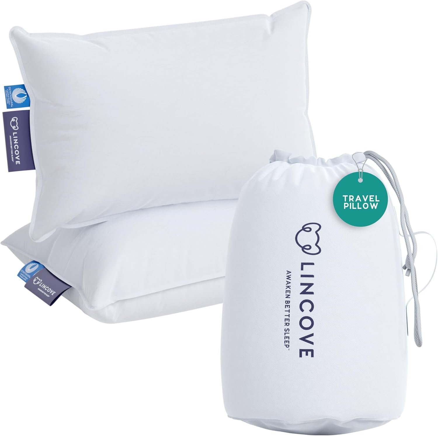 Travel pillow for hotel stays