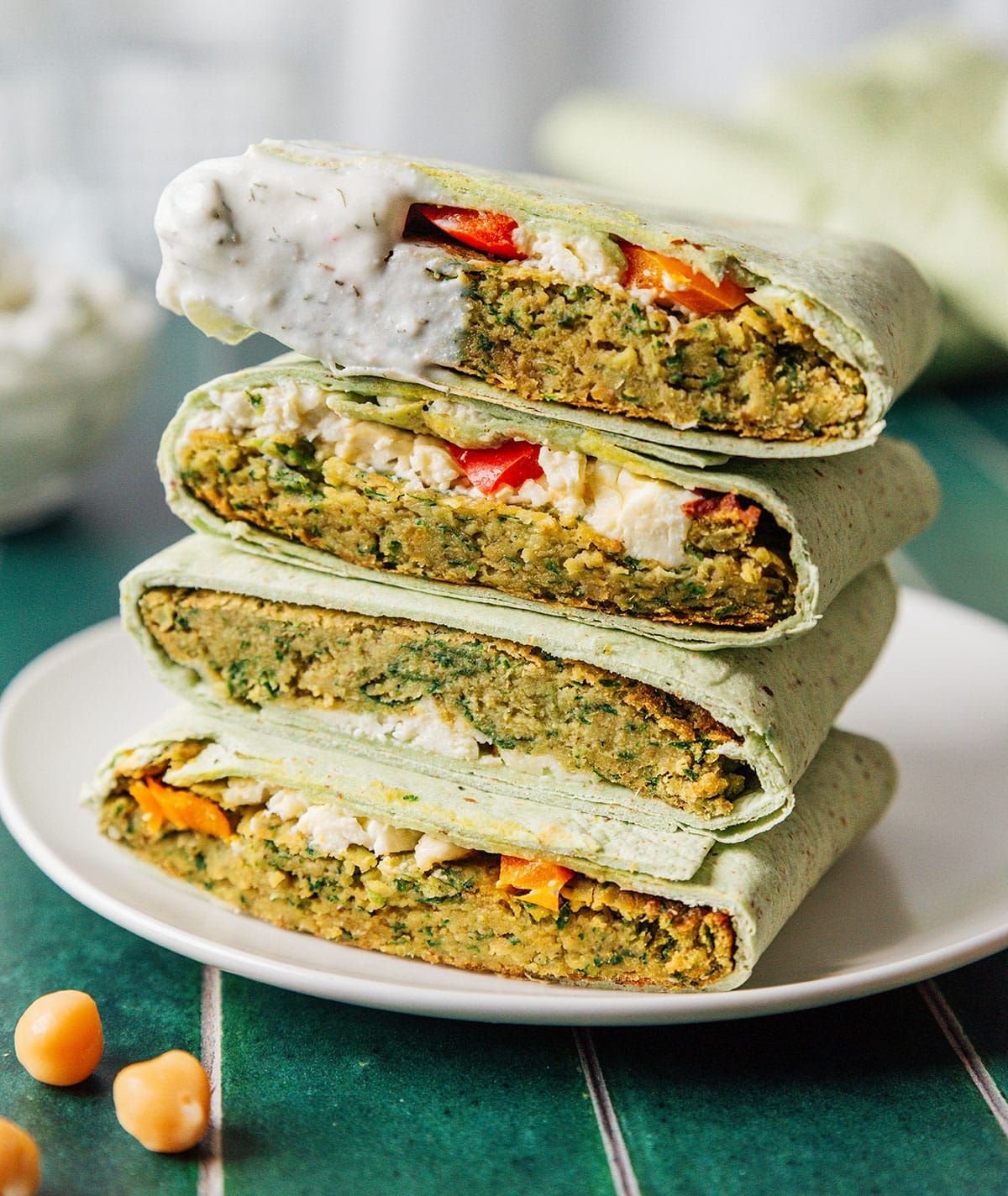Sheet Pan Falafel Wraps (High Protein)