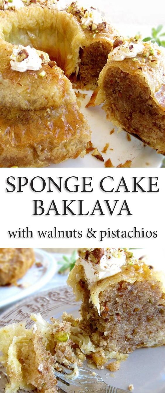 Sponge Cake Baklava Recipe (Greek Style Pudding) - Real Greek Recipes