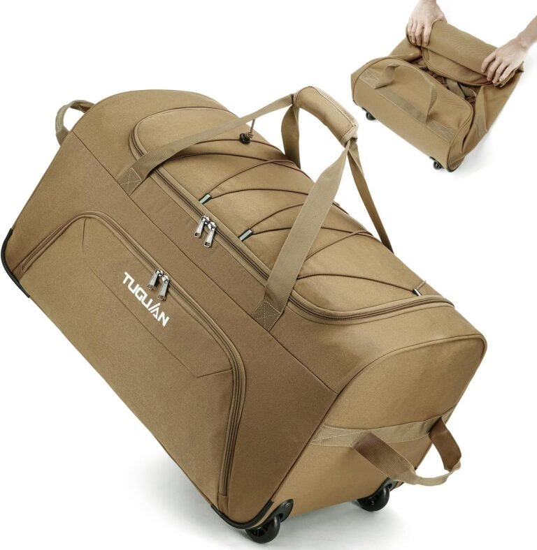 Rolling duffel bag