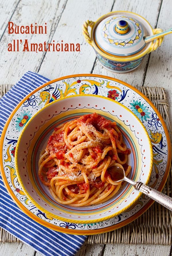 Traditional Bucatini all”Amatriciana & Earthquake Relief