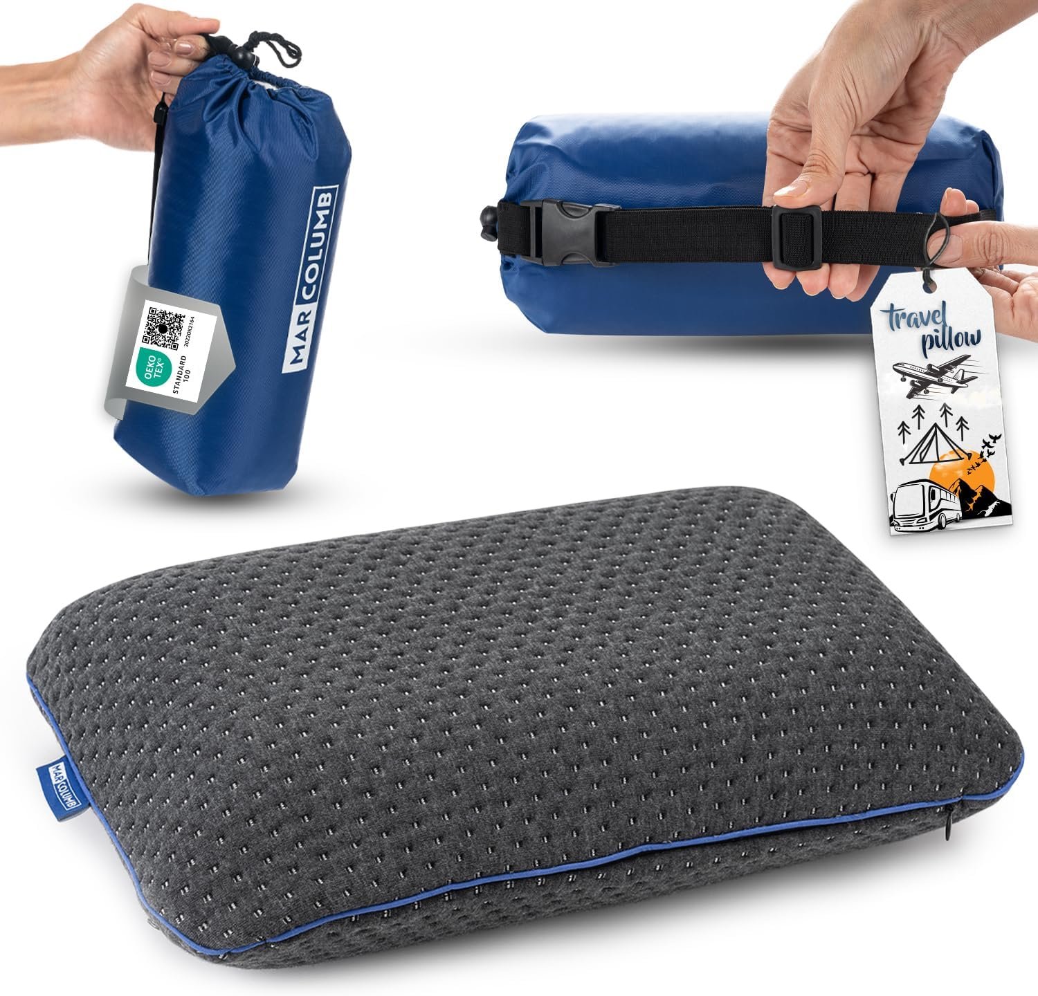 Travel pillow for hotel stays