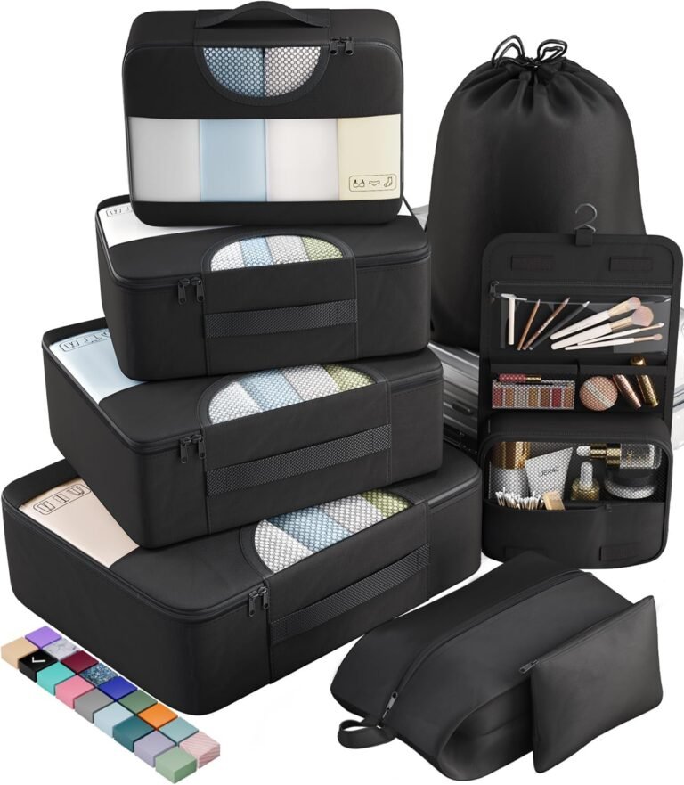 Luggage organizer packing cubes
