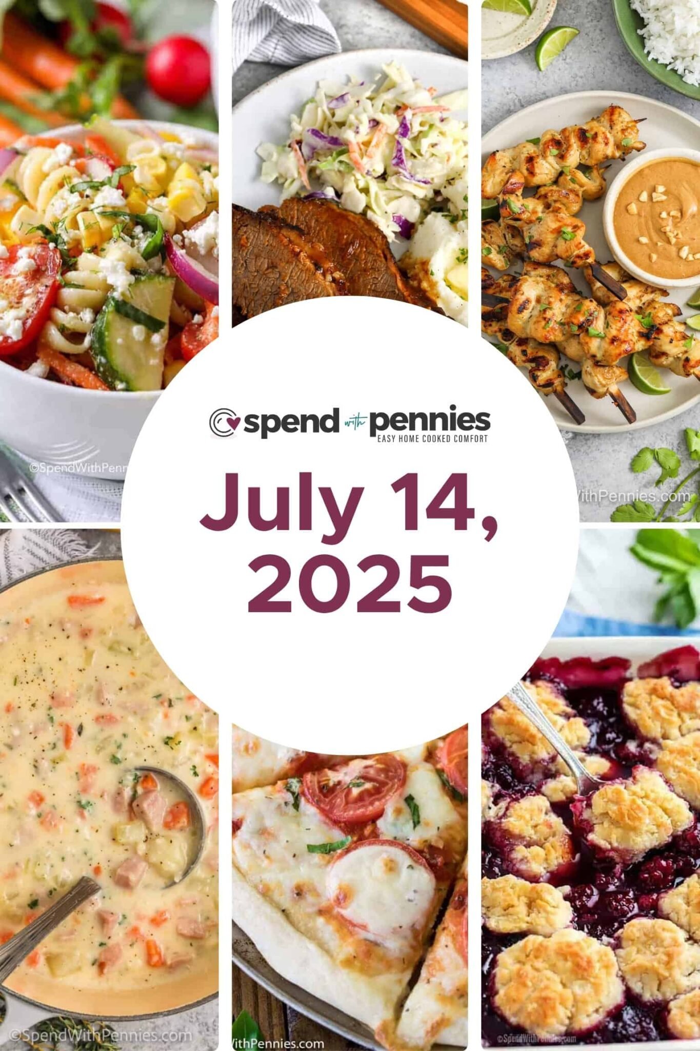 Weekly Meal Plan July 14, 2025
