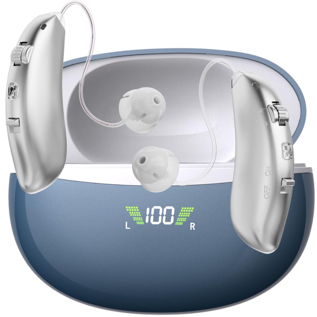 Rechargeable Hearing Aids for Seniors Adults Noise Cancell...