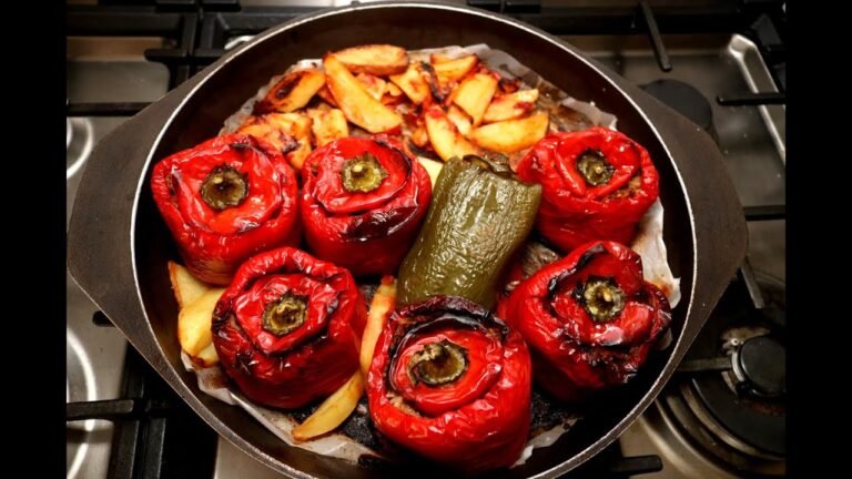 Mediterranean food: Stuffed Peppers