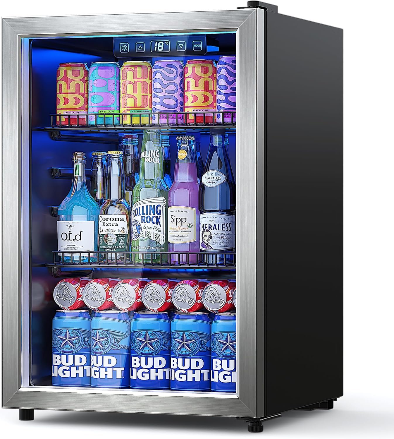 Beverage cooler for hotel rooms