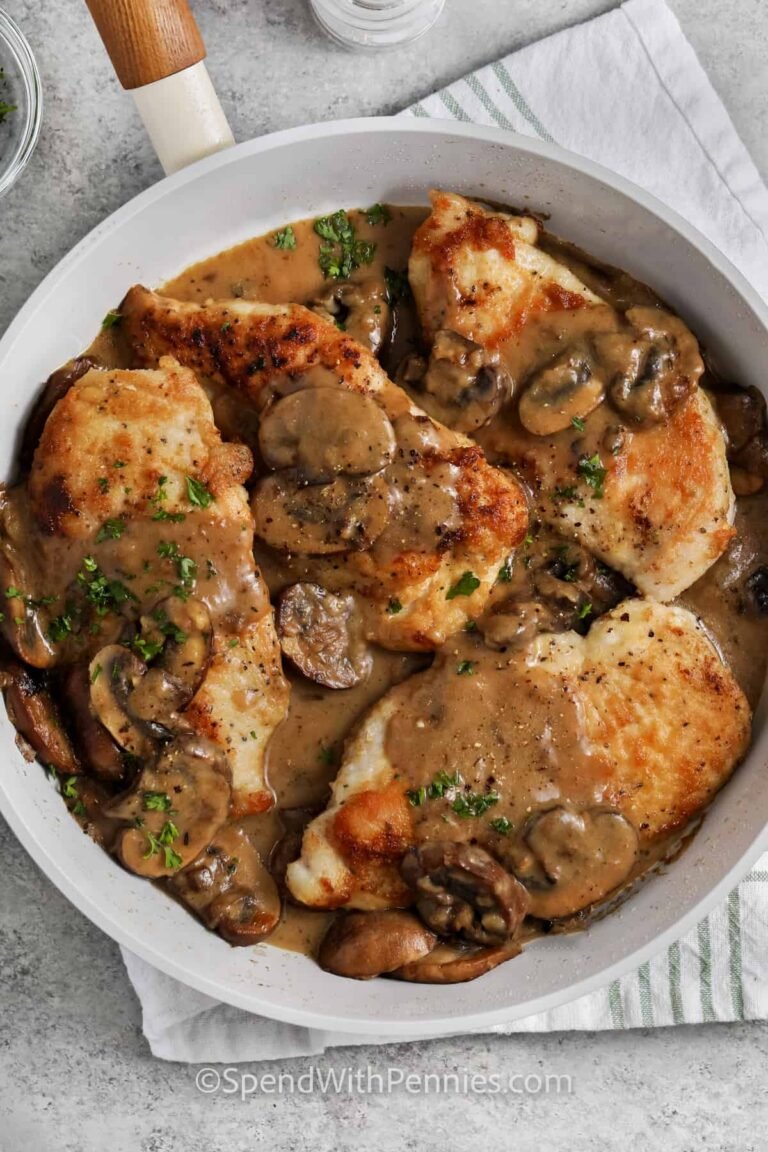 pan of Chicken Marsala