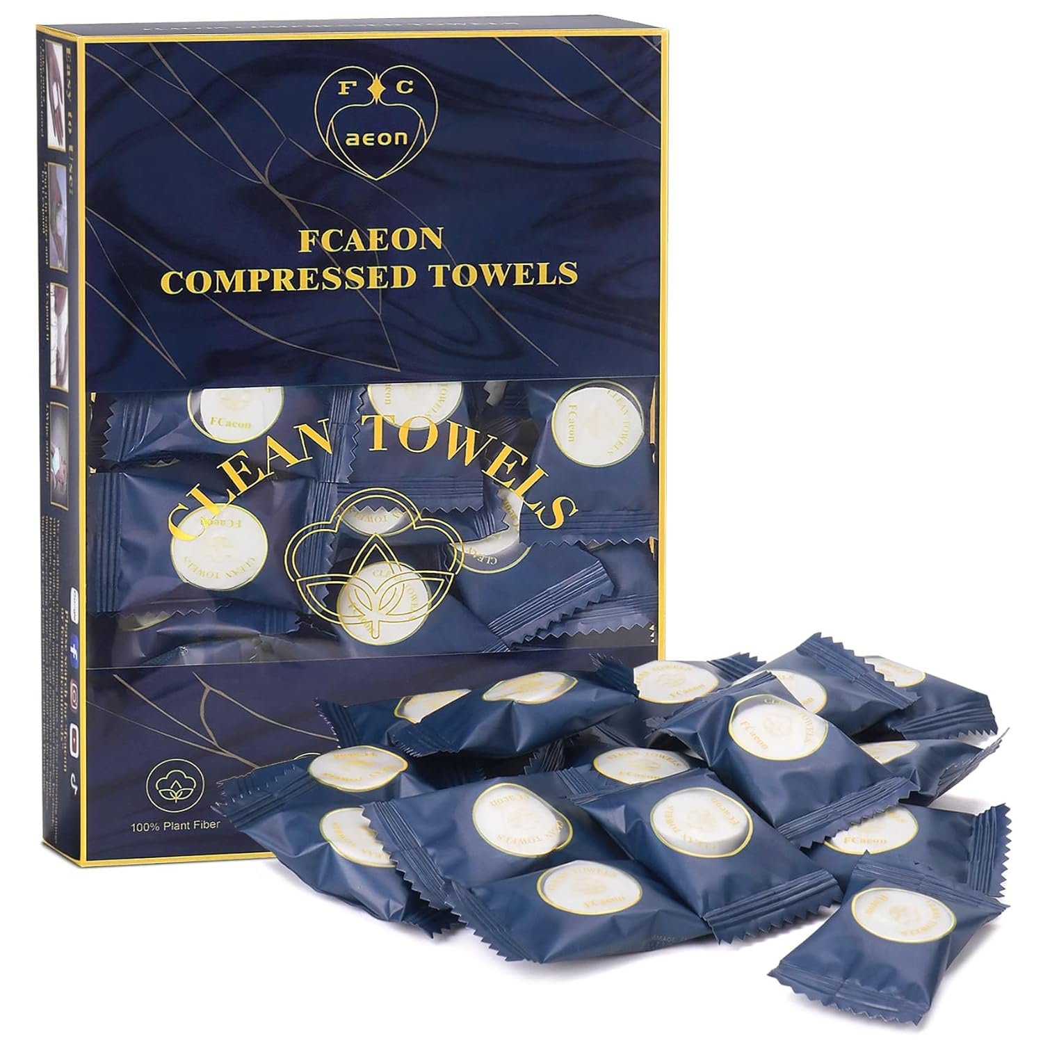 Portable facial wipes