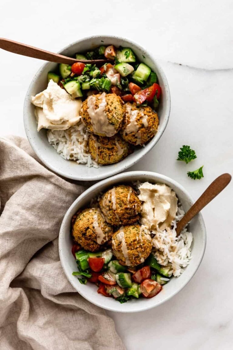 Easy Baked Falafel Bowls