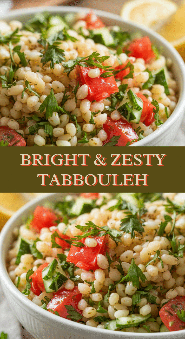 Easy Tabbouleh Salad with Bulgur Wheat 🌱