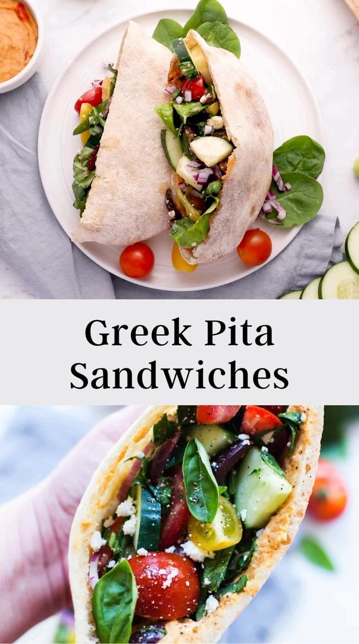 Greek Pita Sandwiches