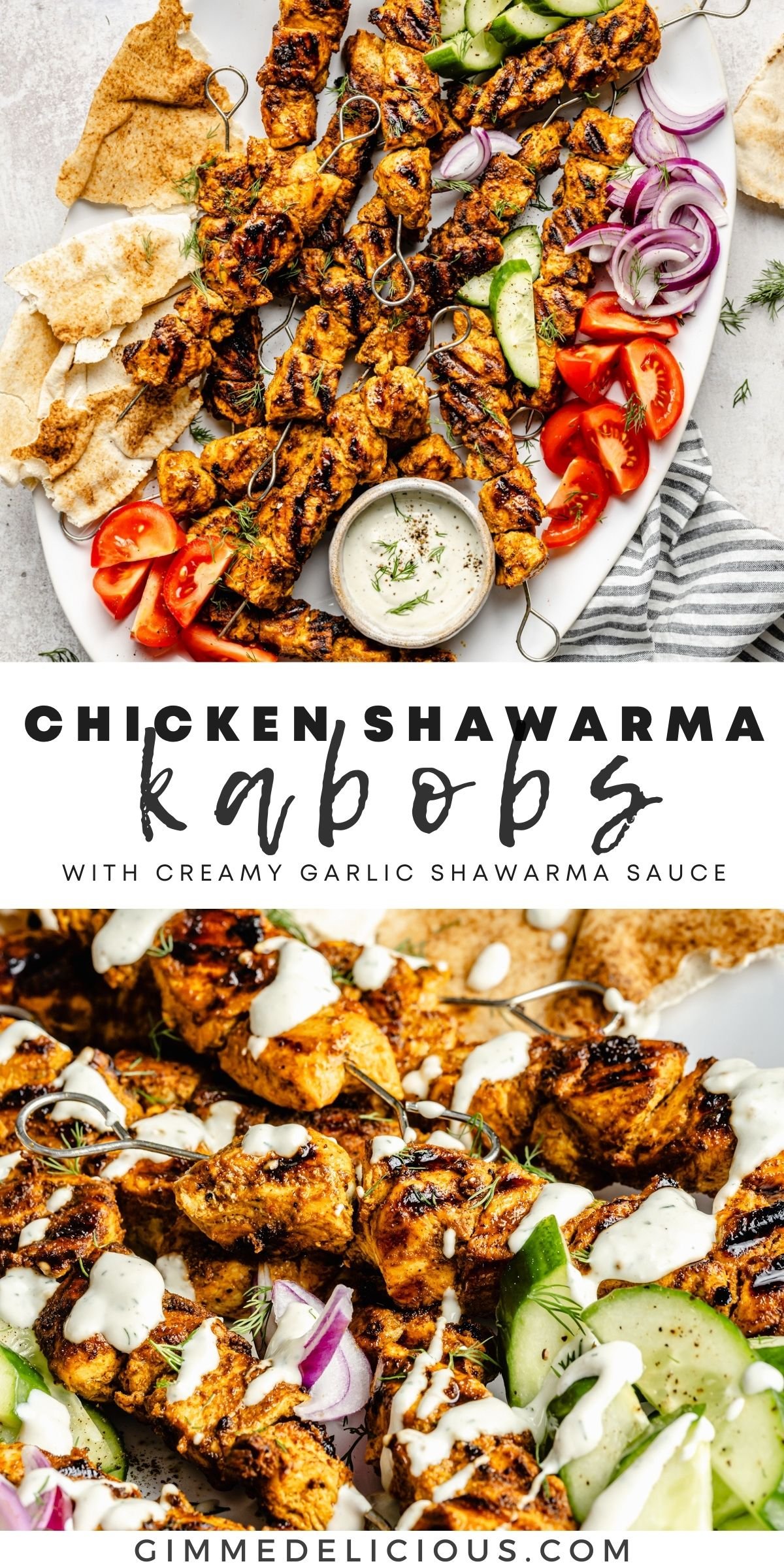 Grilled Chicken Shawarma Kebabs