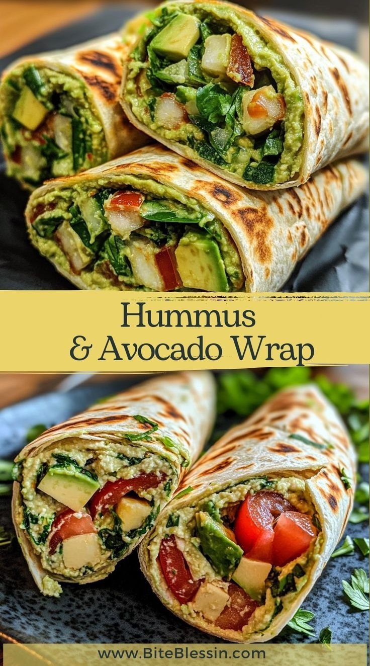 Hummus & Avocado Wrap