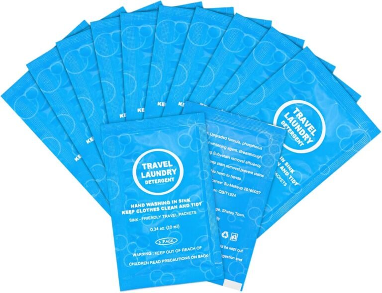 Travel-sized laundry detergent