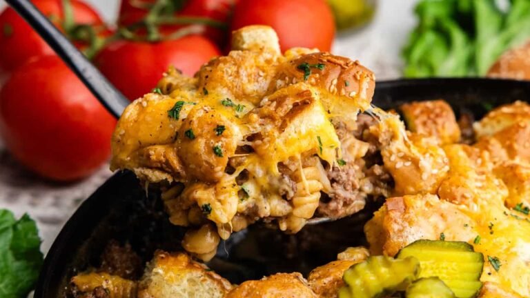 Loaded Cheeseburger Casserole