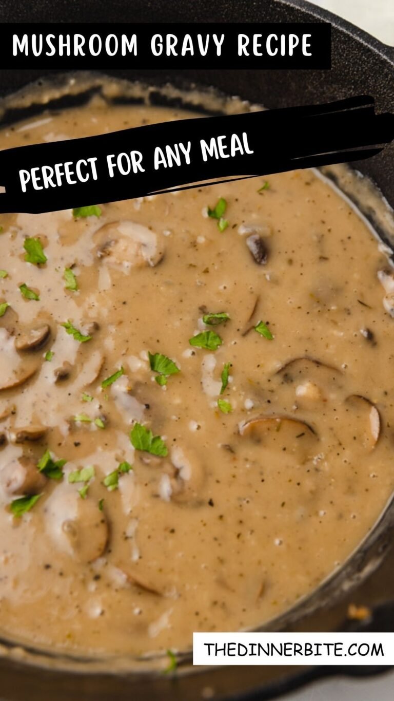 MUSHROOM GRAVY RECIPE Perfect for Any Meal
