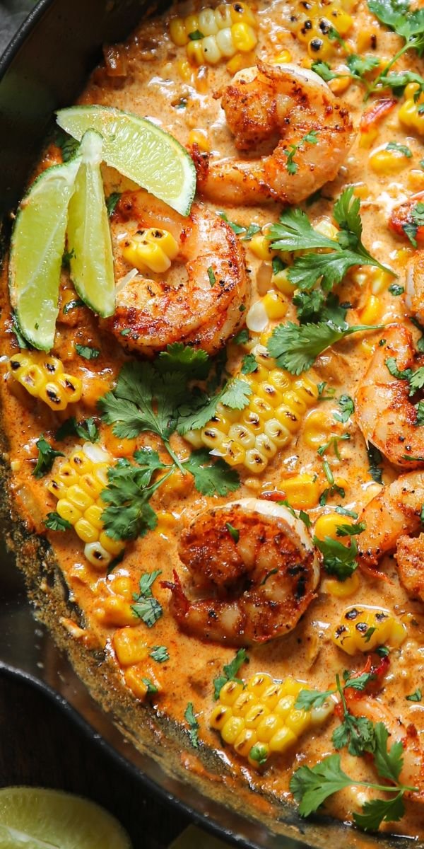 Mexican Street Corn and Shrimp