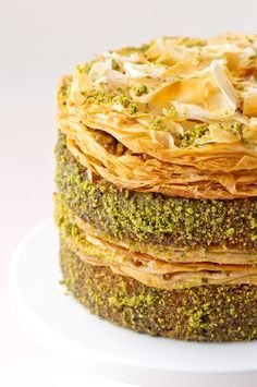 Pistachio Baklava Cake | Hungry Rabbit