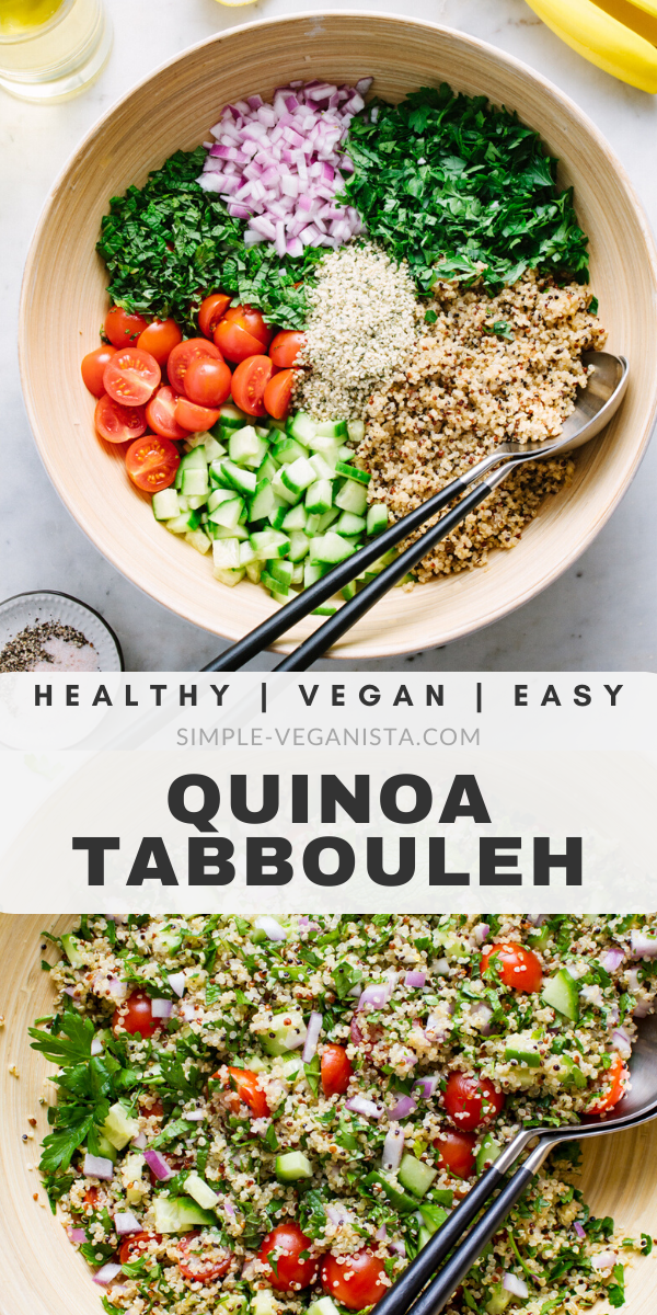 QUINOA TABBOULEH RECIPE - THE SIMPLE VEGANISTA