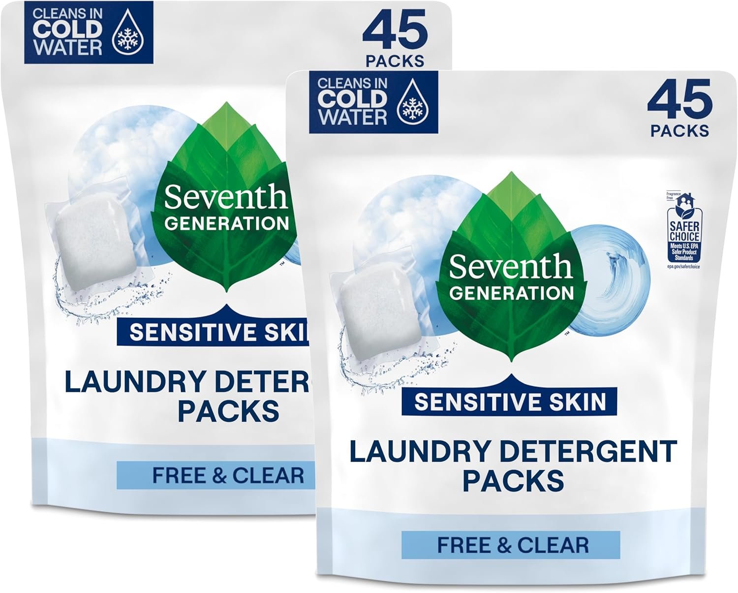 Travel laundry detergent packets
