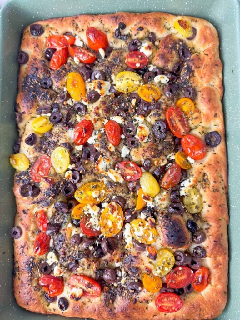 TasteGreatFoodie - 10-Minute Zaatar Focaccia - Bread
