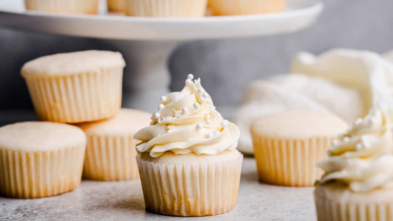 The Most Amazing White Cupcakes
