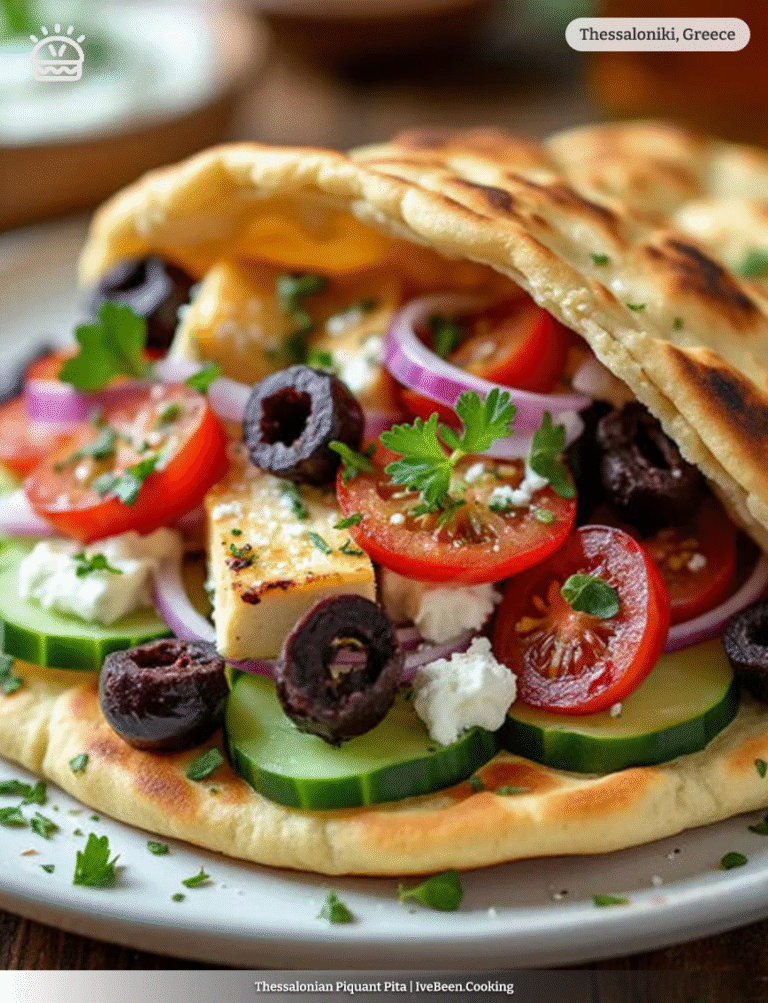Thessalonian Piquant Pita from Thessaloniki, Greece