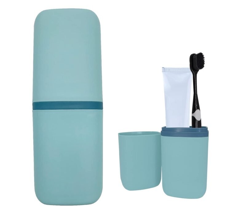Portable toothbrush and case