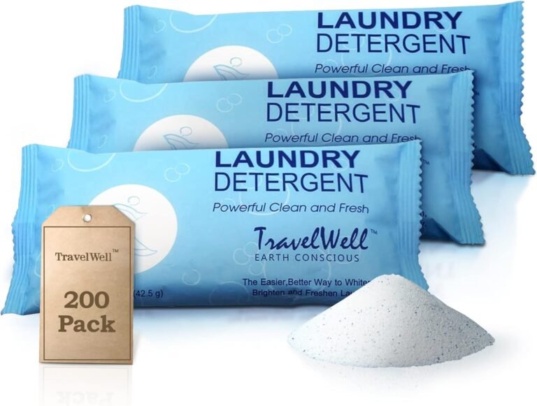 Travel-sized laundry detergent