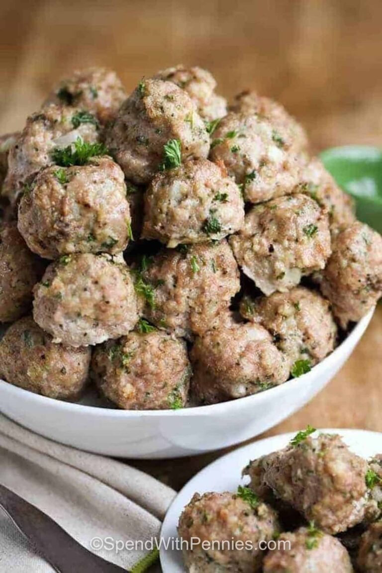 bowl of All Purpose Turkey Meatballs
