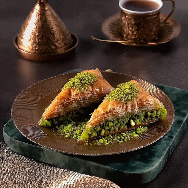 Turkish Sobiyet Baklava with Pistachio